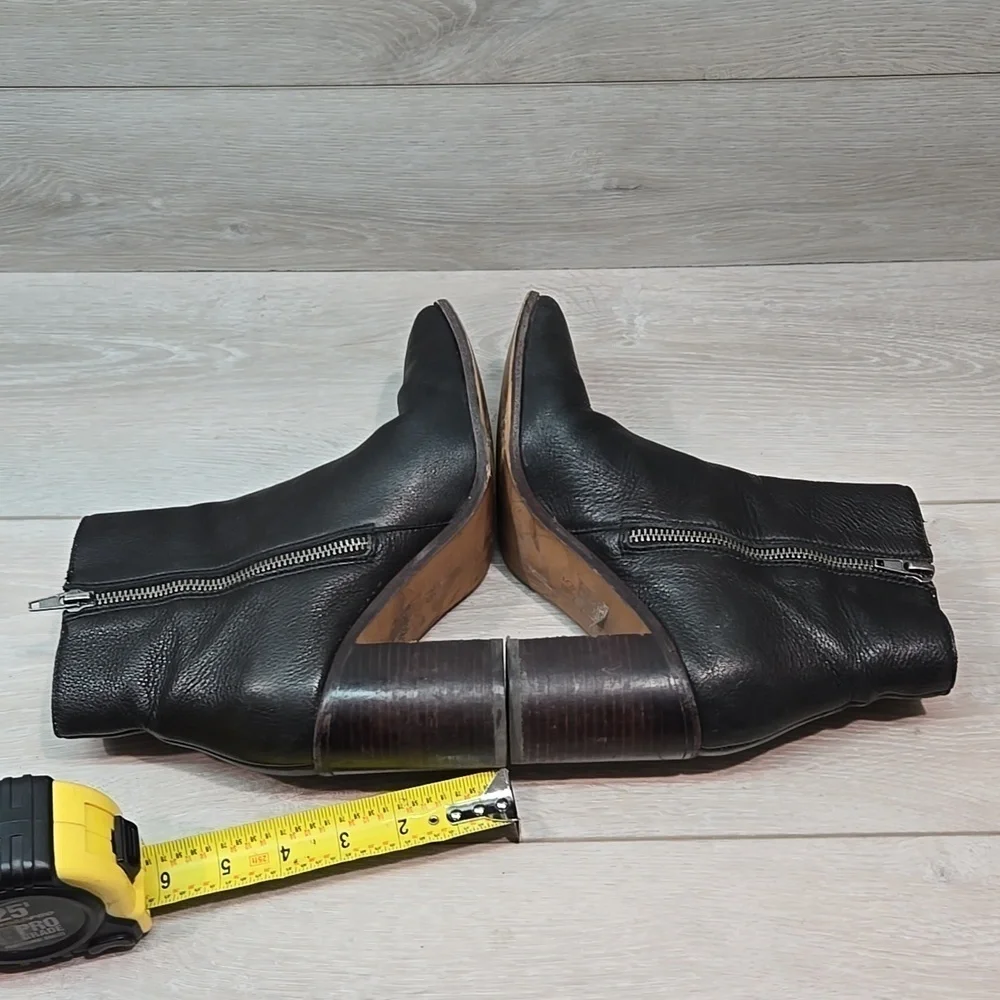 Madewell Women Greer MA534 Ankle Leather Heels Boots shoes sz 7.5